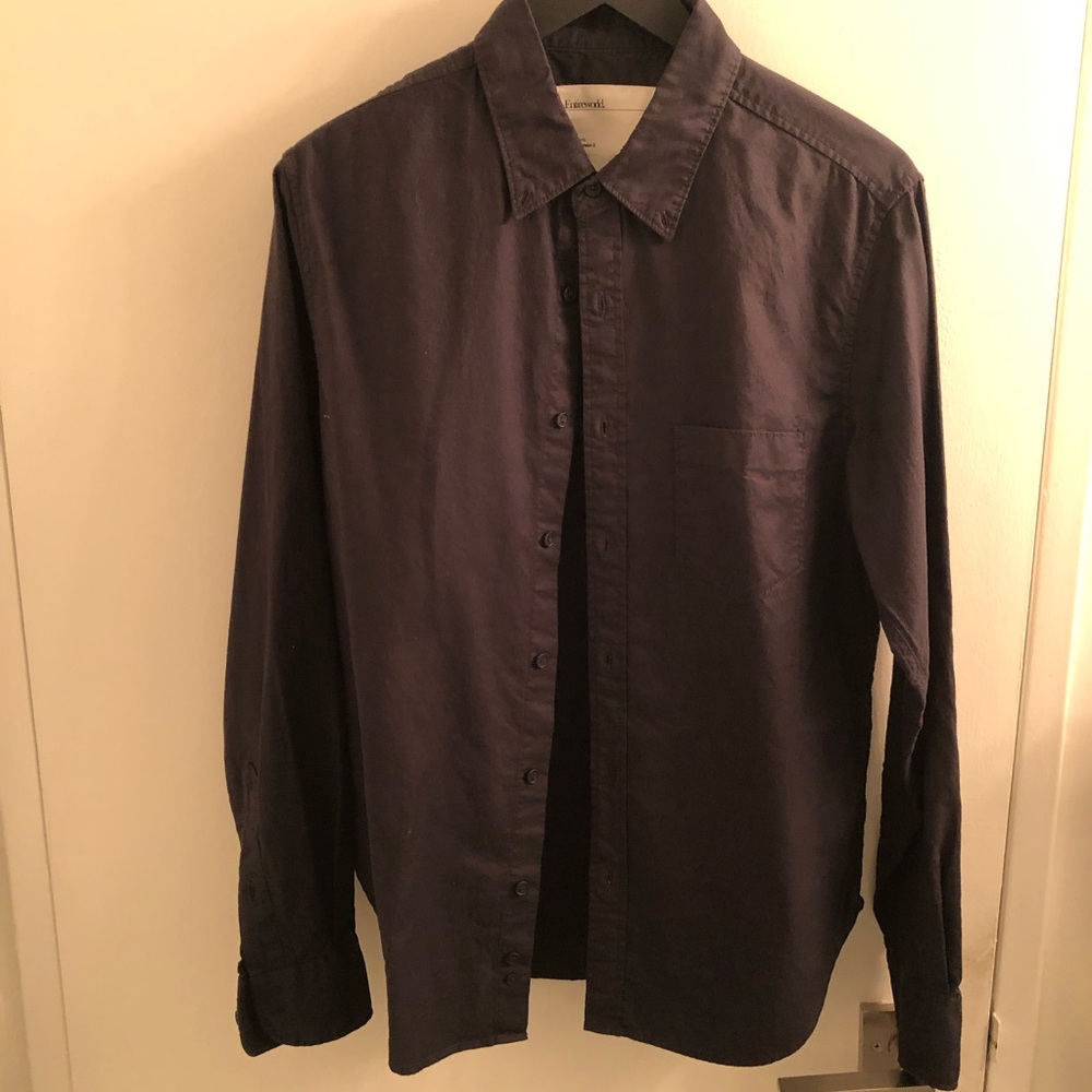 Entireworld Cotton Buttondown Shirt in Black (size S)